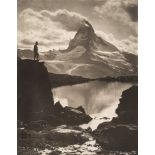 * Herbert George Ponting [1870-1935] -
The Matterhorn from Stellisee
carbon print,
45.5 x 35.4cm.