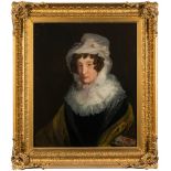 English School early 19th Century-
Portrait of Elizabeth Gregory,