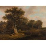 Follower of David Hodgson [19th Century]-
In Kimberley Park, Norfolk:-
oil on canvas
44.5 x 60cm.