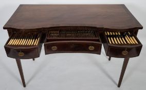 A matched George V silver Hanoverian pattern flatware service,