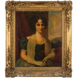 English School early 19th Century-
Portrait of Mary Ann Elizabeth Adams (nee Patten), born c.