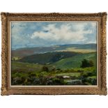 Thomas Edwin Mostyn [1864-1930]-
A Dartmoor Valley:-
signed bottom right
oil on canvas
49.5 x 67cm.