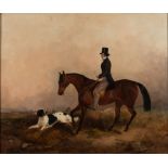 Circle of John Boultbee [1753-1812]-
A gentleman mounted on a chestnut hunter, in a landscape,