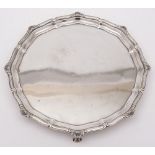 A George V silver salver, maker Elkington & Co, Birmingham,