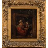 Manner of Gerard Dou [18th Century]-
Figures in a doorway,