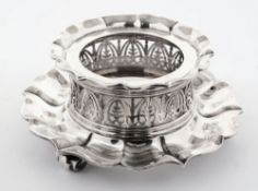 A William IV silver stand, maker Robert Garrard, London,
