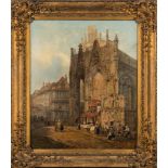 Attributed to Henry Thomas Schaefer [1815-1873]-
Rouen Cathedral:-
oil on canvas
75 x 62cm