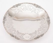 An Elizabeth II silver fruit dish, maker SG, Sheffield,