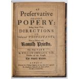 SHERLOCK, William - A Preservative Against Popery : 2 parts in one [two title-pages], 19th cent.