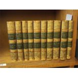 SOUTHEY, Robert - The Poetical Works,: 10 volumes, frontis., vignette title-p.sw, calf gilt, 8vo.