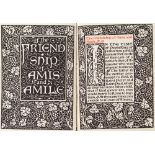 MORRIS, William : Of The Friendship Of Amis And Amile - woodcut frontispiece and title-page,