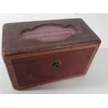 A leather-mounted vade-mecum with glazed lid:.