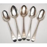 A George III silver Old English pattern tablespoon, maker Hester Bateman, London,