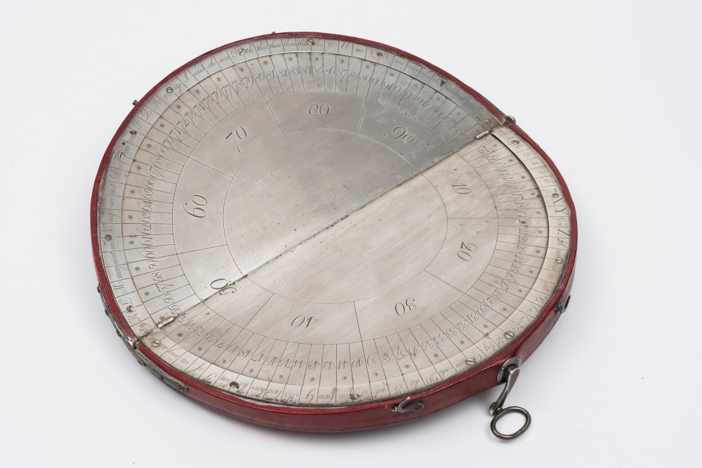A rare late 18th /early 19th century cryptograph folding cipher machine ...