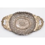 A German silver oval bon-bon dish, maker SGK,