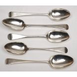 A George III silver Old English pattern tablespoon, maker Peter & William Bateman, London,