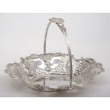 A Victorian silver swing handle basket, maker William Fordham & Albert Faulkner,