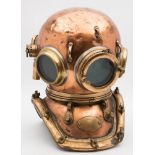 A 12 -bolt square corselet 'Pearler' diving helmet by Siebe Gorman & Co London:,