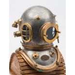 A 6-bolt Admiralty pattern diving helmet by Siebe Gorman & Co, London:, number '12823',