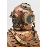 A 12 bolt diving helmet by Siebe Gorman & Co, with later re-designs and adaptations:,