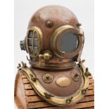A Swedish Navy 12-bolt diving helmet by Siebe Gorman & Co, London, with modifications:,
