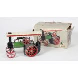 A Mamod live steam traction engine: (boxed).