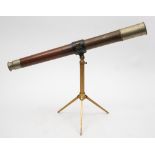 A 2 inch single draw refracting telescope by Ross,London:, number '40953', signed as per title,