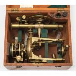 A brass theodolite by Troughton & Sims, London:,