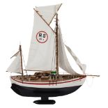 A hand crafted remote control scale model of a 'RS1 Colin Archer' boat:.