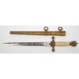 A Third Reich period Kriegsmarine Officer's dagger by Eickhorn:,