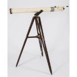 A 4 1/2 inch refracting telescope by Wray, London:,