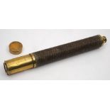 A single draw brass telescope by D.