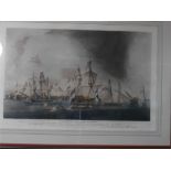 After Dodd - Trafalgar Scenes:- a set of four coloured engravings each 72 x 44cm [4]