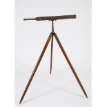 A 2 1/2 inch refracting telescope by Broadhurst Clarkson & Co, London:,