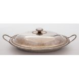 A George III silver twin-handled entree dish and cover, maker Charles Wright , London,