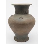 A Chinese grey pottery vase: in Han Dynasty style,