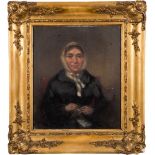 Circle of John Constable [1776-1837]- Portrait of a lady half-length seated,