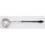 A George II silver punch ladle, maker David Hennell I, London, 1747: crested,