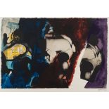 * John Piper [1903-1992]- Eye and Camera - Red, Blue and Yellow:- 1980, screenprint in colours,