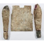 Five sections of a Chinese jade/hardstone burial suit: in Han Dynasty style,