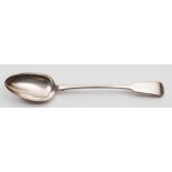 A George III silver Fiddle Pattern serving spoon, maker R.