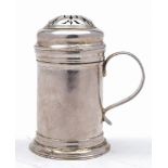 A George I silver kitchen pepper, no maker's mark, London,