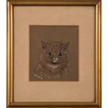 Louis William Wain [1860-1939]- Kitten:- pen,