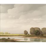 * Pierre De Clausade [1910-1976]- River landscape:- signed bottom right oil on canvas 54 x 65cm *