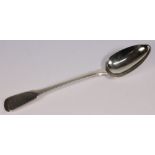 A George III silver fiddle pattern basting spoon, maker Soloman Hougham, London, 1816: 30.