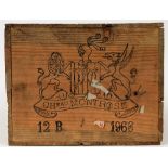 A sealed case of Chateau Montrose 1966:, OWC,