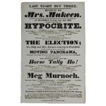 MOVING PANORAMA - A theatrical playbill dated June 2nd, 1825:,