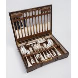 A matched Old English pattern flatware service,