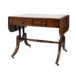 A Regency mahogany sofa table:,