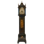 John Lee, London, a lacquered longcase clock: the eight-day duration,